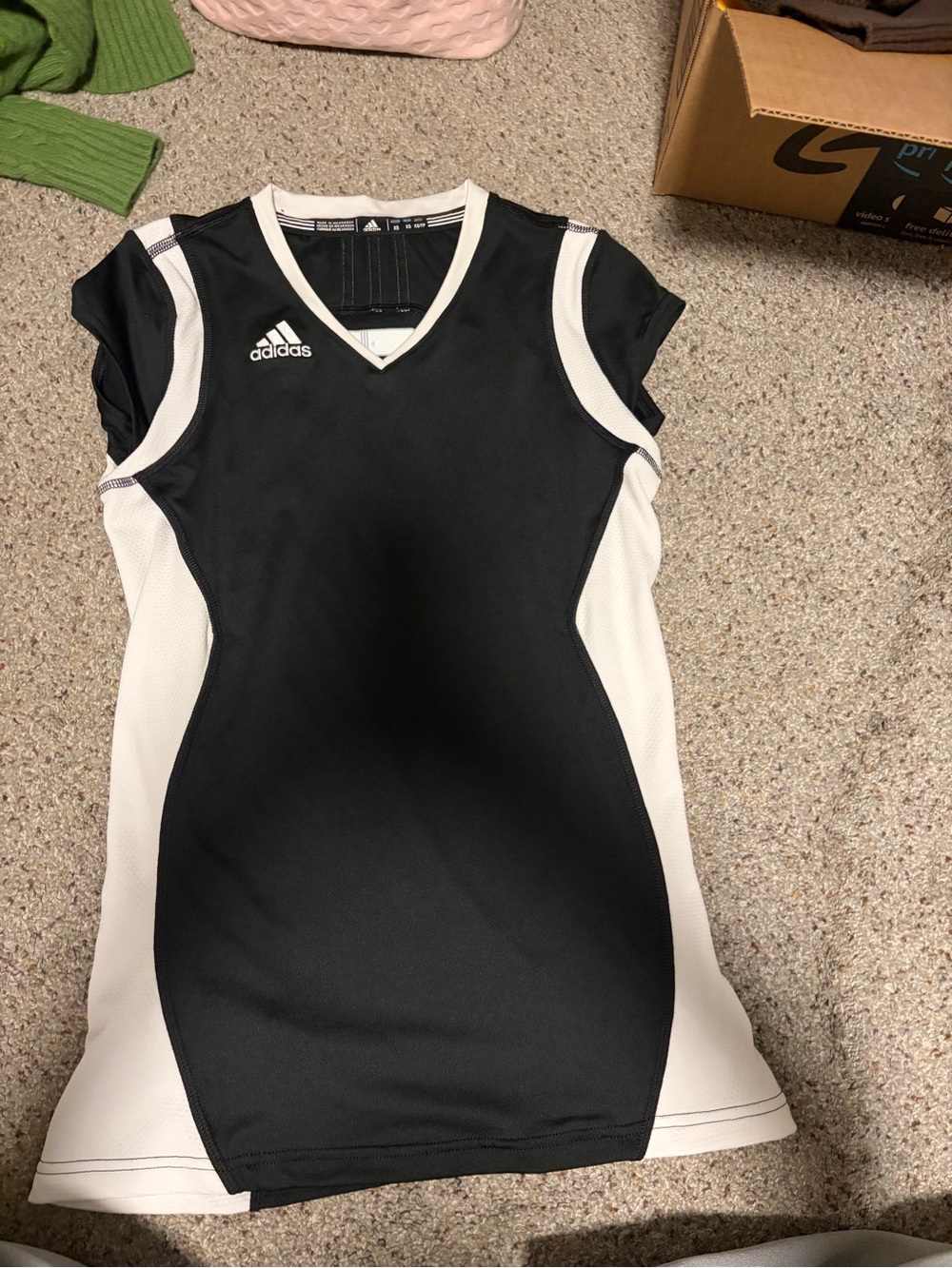 adidas Black and White Tee